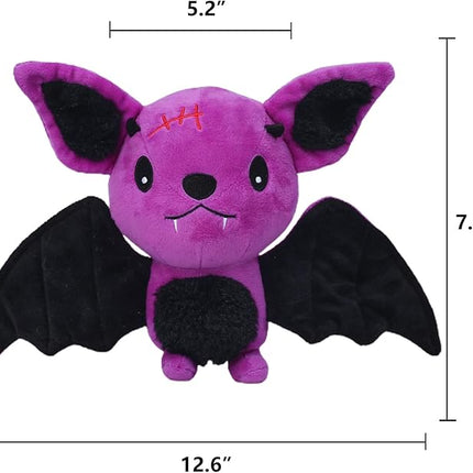 Blnboimrun Halloween Dog Toys for Aggressive Chewers, Squeaky Plush Bat with Crinkle Paper, Durable Interactive Chew Toys for Small, Medium & Large Dogs, Indoor Outdoor Play Pet Gift