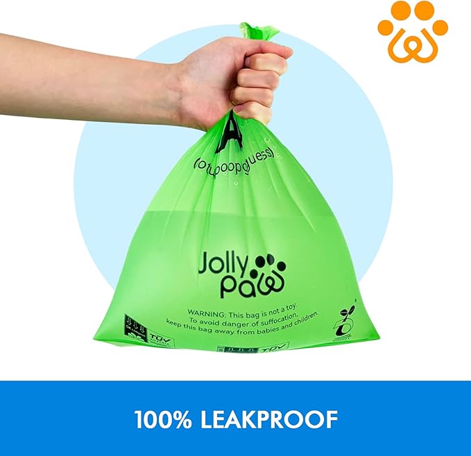 Dog Poop Bags with 1 Count Holder Scented, Leak Proof, Extra Thick and Large Poop Bags for Dogs, 240 Pieces (16 Rolls) 9" x 13" Plant Based for Pet Use