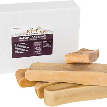 Authentic Himalayan Yak Cheese for Dogs - XXLarge (Pack of 5) - Sourced from Pristine Himalayan Foothill, Rawhide-Free, NO preservatives