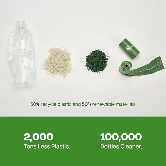 Dog Poop Bags with Handles Large Size 60 Rolls 720 Counts Big Sizes Leak Proof and Extra Thick Waste Bags Refill Rolls for Walking Medium Large Dogs Cats Litter Unscented