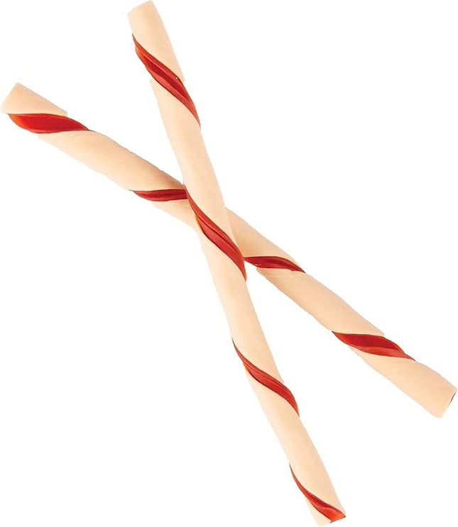 Dingo Twist Stick Rawhide Chews, Made With Real Chicken, 10-Count