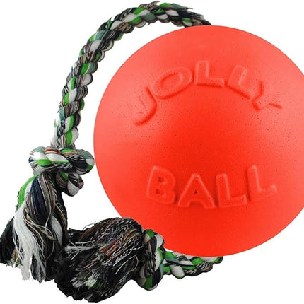 Jolly Pets Romp-n-Roll Dog Toy, Orange, 6", Model Number: 788169060645