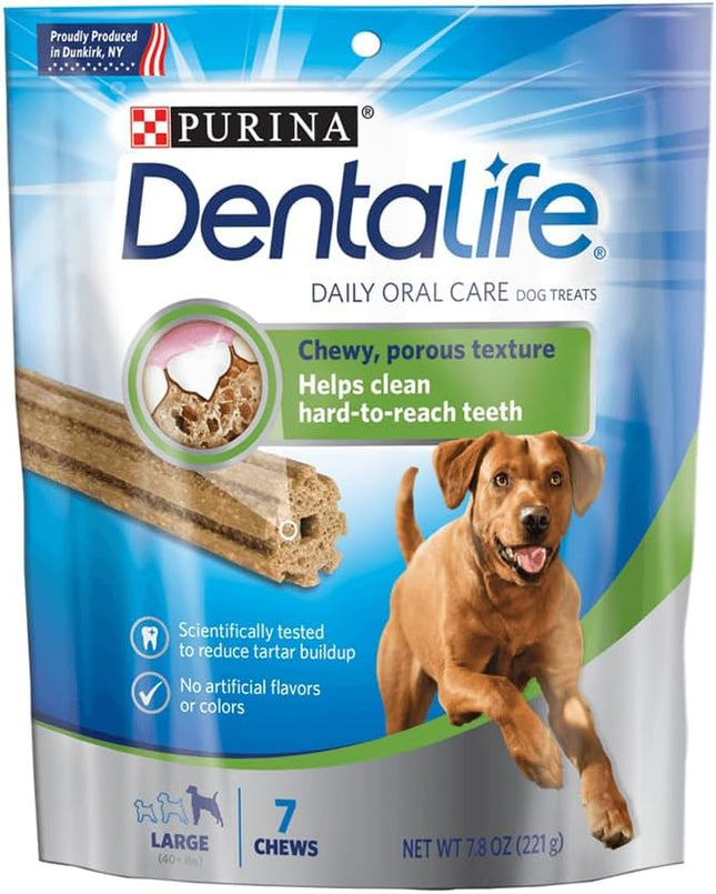 Purina Dentallife Daily Oral Care Dog Treats Large Chews - 7 Ct