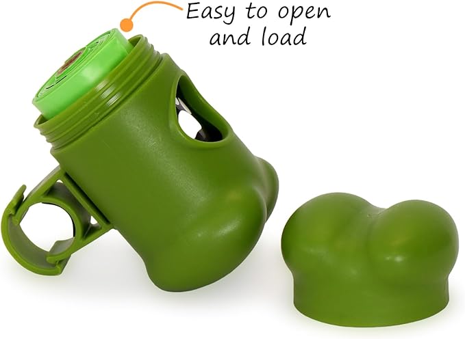 SmartSign Please Clean Up After Your Pet Yard Sign & Clip-On Plastic Dispenser Combo/Kit, 10"x12" Aluminum Sign with 3ft Steel Stake, Compact Dispenser Preloaded with a 15 Dog Poop Bags Roll