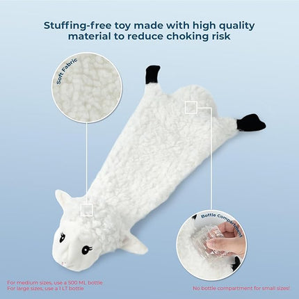 Best Pet Supplies Squeaky Dog Toys with Soft Durable Fabric for Small, Medium and Large Pets Interactive Toy for Indoor Play, Supports Active Biting and Play - Sheep, Medium