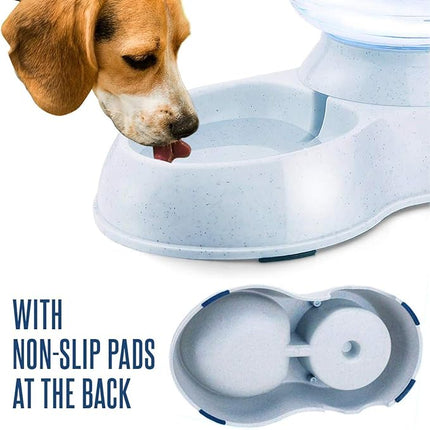 Automatic Pet Water Self-Dispenser - Zento Deals Premium Quality Self-Dispensing Gravity Drinking Pet Waterer, 3.7 Liters Capacity