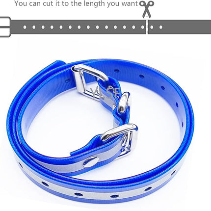 Dog Collar Strap for Most of Electronic Training Shock Collar Receivers-Adjustable Durable Waterproof Odorless 3/4 Inch Collar Replacement for Barking Fence-Pet TPU Collar Strap