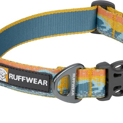 Ruffwear, Crag Dog Collar, Stylish Adventure Collar with Premium Reflective Design, Quick Release Buckle, Lightweight All-Day Comfort, Rising Wave, 11"-14"