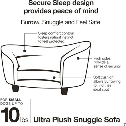 Enchanted Home Pet Ultra Plush Snuggle Pet Bed in Dark Grey