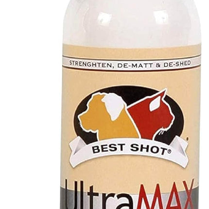 Best Shot UltraMAX Pro Finishing Spray, Ideal Detangler Spray for Pets, Hydrating and Soothing Pet Grooming Spray, for Dogs and Cats, 17 Oz.