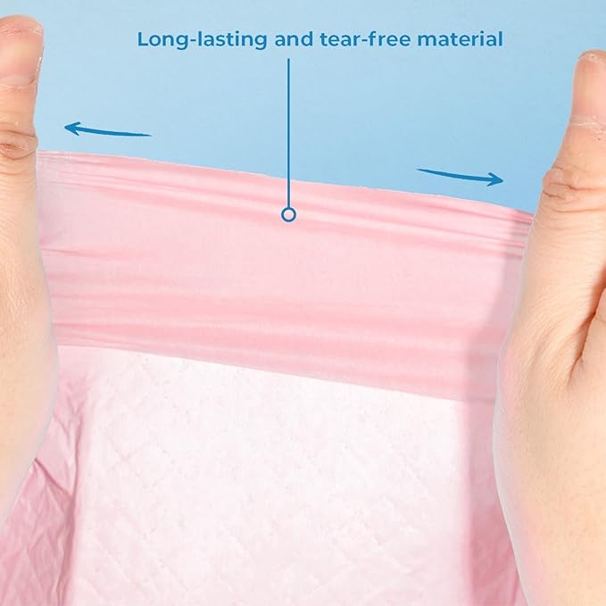 Best Pet Supplies Puppy Pads - Disposable, Dog Training Potty, Super Absorbent Baby Pink Puppy Pee Pads for Dogs (300 Count)