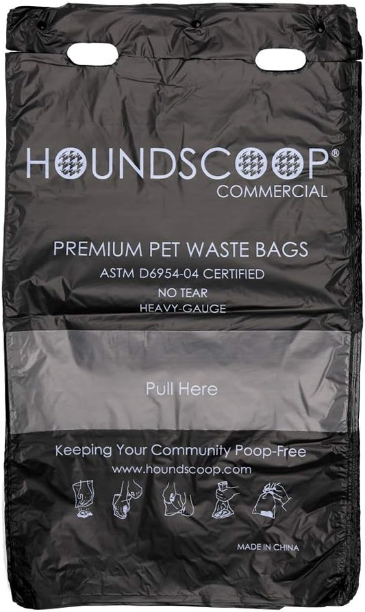 800 Count Pull-Strap Header Pet Waste Bags, 8 Header Packs of 100 Bags, Dog Waste Station Bags for HOA, Residential, XL and Strong, Easy Single Pull for Poop Station Dispensers