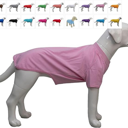 Lovelonglong Bulldog Clothes Dog Clothing Blank T-Shirt Tee Shirts for French Bulldog English Bulldog American Pit Bull Pugs 100% Cotton Skin Care Pink B-S