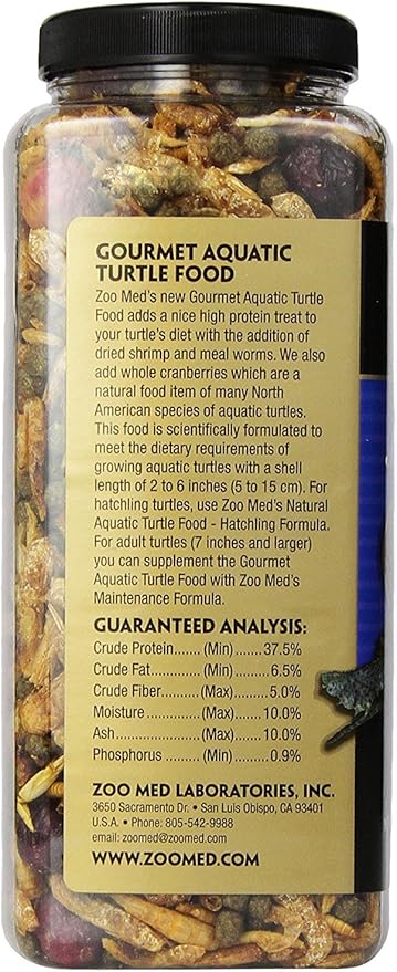 Zoo Med Gourmet Aquatic Turtle Food 11 oz.