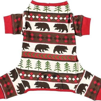 LazyOne Flapjacks, One-Piece Dog Sweater, Matching Family Pajamas for Dogs, Bear, Animal (Medium)