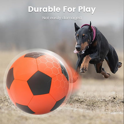 Diman Herding Ball for Dogs: 25 Inch Horse Balls for Outdoor Play, Large Dog Toys Balls for Australian Shepherd, Dogs or Horses, Orange Black