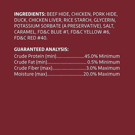 Amazon Brand - Wonder Bound Triple Flavor Chicken Rawhide Kabobs for Dogs, 12 oz., Pack of 18