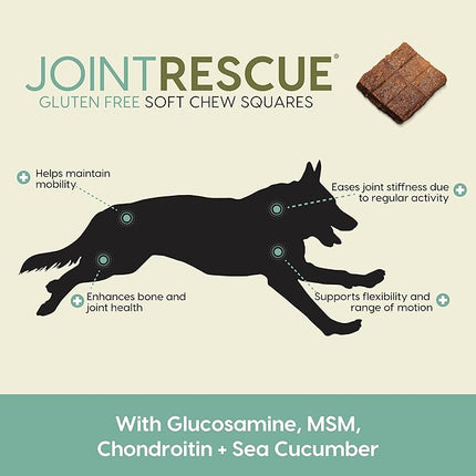 Ark Naturals Sea Mobility Joint Rescue Dog Treats, Lamb Flavor, Joint Supplement with Glucosamine & Chondroitin, 1 Pack