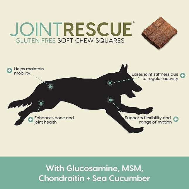 Ark Naturals Sea Mobility Joint Rescue Dog Treats, Lamb Flavor, Joint Supplement with Glucosamine & Chondroitin, 1 Pack