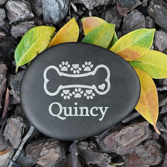 Personalized Pet Memorial Stone for Dogs - Loss Dog Sympathy Gifts - Cat Memorial Gifts - Remembrance Gifts for Loss of Pet - Pet Memorial Gifts - Dog Bereavement Gifts - Pet Loss Gifts