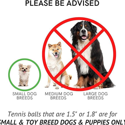 Midlee X-Small Dog Tennis Balls 1.5" Pack of 12- Puppy Mini Fetch Pet Little Tennis Balls -Yellow/Pink