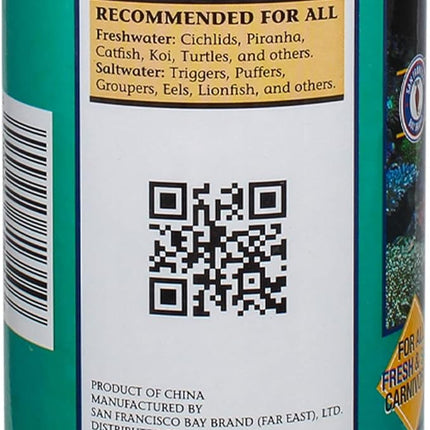 San Francisco Bay Brand Freeze Dried Krill Fish Food - All-Natural, Sustainably Harvested, High Protein Dried Shrimp for Freshwater and Saltwater Carnivores, Koi, Cichlids, Turtles - 2.54 oz (72g)