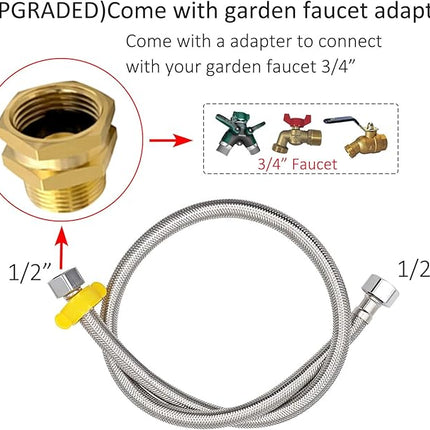 Automatic Water Dispenser for Dog Water Bowl Dispenser Large Size Stainless-Steel Waterer Feeder Self Filling Water Trough for Poultry and Livestock (Metallic Gray, Large)