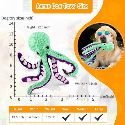 Large Squeaky Dog Toys- Plush Dog Toys with Soft Fabric for Small, Medium, and Large Dogs Daily Companionship, Training Reward Gift