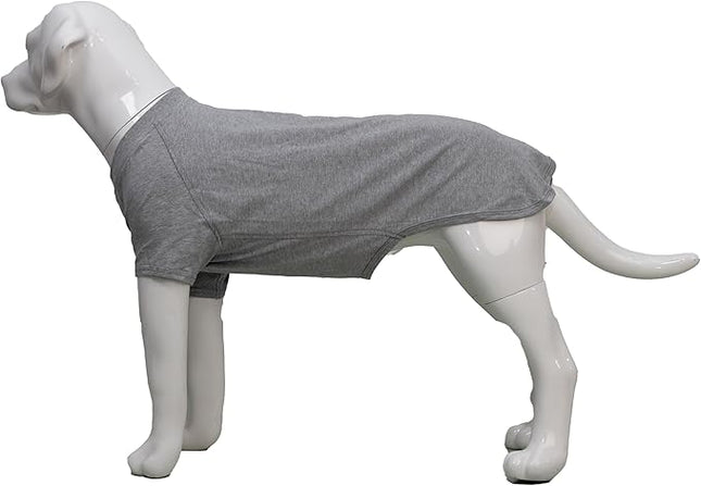 Lovelonglong 2019 Pet Clothing Dog Costumes Basic Blank T-Shirt Tee Shirts for Medium Large Dogs Gray XXXL