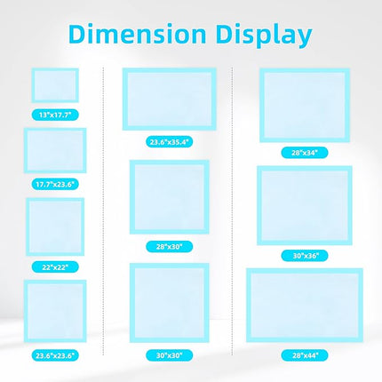 FluffyDream Super Absorbent Waterproof Dog and Puppy Pet Training Pad, Housebreaking Pet Pad,Blue (17.6"x23.6" (300PCS))