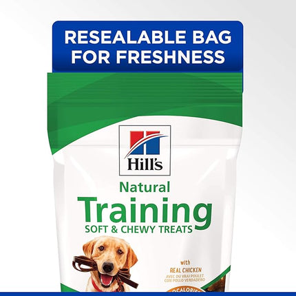 Hill's Natural Training Soft & Chewy Treats, All Life Stages, Great Taste, Dog Treats, Chicken, 3 oz Bag