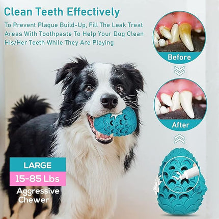 Dragon Egg Dog Chew Toys for Aggressive Chewers - Toughest Indestructible Dog Toys for Aggressive Heavy Chewers Lifetime Replacement, Tough Dogs Toys for Medium Large Bully Breed