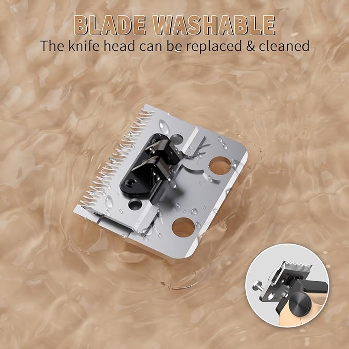 Dog Clippers for Grooming for Heavy Thick Coat, LED Light 2200mAh Dog Grooming Kit, Low Noise Hair Trimmer,Cordless Pet Hair Shaver with Stainless Steel Blade for Small and Large Dogs