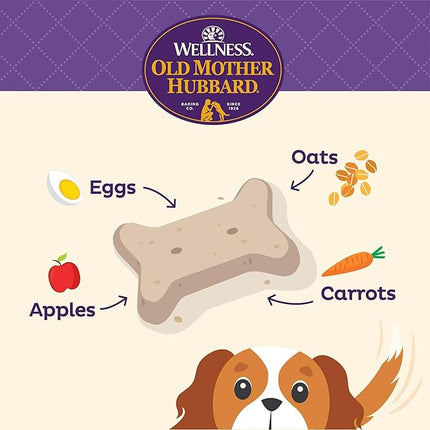 Old Mother Hubbard Wellness Liv'R'Crunch Dog Biscuits, Natural, Training Treats, Chicken Liver, Oats, Apples, Carrots, & Eggs Flavor, Mini Size, (20 Ounce Bag)