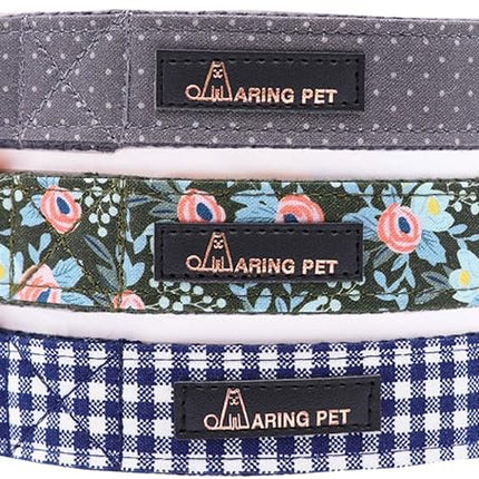 ARING PET Bowtie Dog Collar Adjustable Collars with Bow Tie for Dogs Small Medium Large