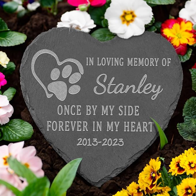 Dog Memorial Gifts for Loss of Dog, Pet Stones Dogs, Gifts, Cat Stones, Sympathy Gift, Pet, 4''×4''/10×10cm