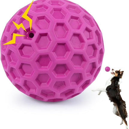 Interactive Squeaky Dog Balls, Dog Toys for Aggressive Chewers Large Breed for Relieving Anxiety, Tough Dog Chew Toys Balls for Aggressive Chewers, Outdoor Squeaky Cognitive Dog Toys