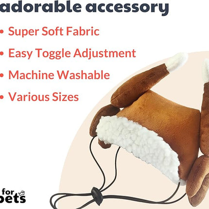 Huxley & Kent Pet Hat | Turkey Tester (Extra-Large) | Fun Thanksgiving Holiday Hat for Dogs/Cats | Cute, Comfortable and Fun | SnugFit Strings for Best Fit