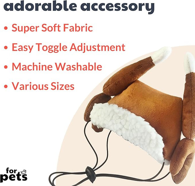 Huxley & Kent Pet Hat | Turkey Tester (Extra-Large) | Fun Thanksgiving Holiday Hat for Dogs/Cats | Cute, Comfortable and Fun | SnugFit Strings for Best Fit