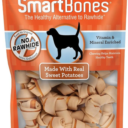 SmartBones Mini Chews With Real Sweet Potato, Rawhide-Free Chews For Dogs, 24 Count