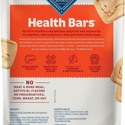 Blue Buffalo Health Bars Crunchy Dog Biscuits, Oven-Baked With Natural Ingredients, Bacon, Egg & Cheese , 16-oz Bag