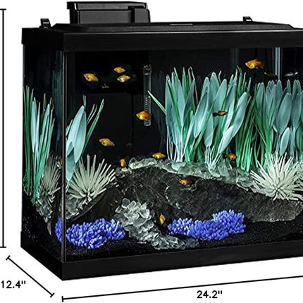 Tetra ColorFusion Aquarium 20 Gallon Fish Tank Kit, Includes LED Lighting and Decor