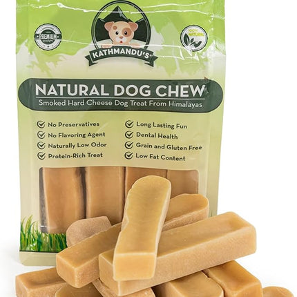 Authentic Himalayan Yak Cheese for Dogs - Small (Pack of 10) - Sourced from Pristine Himalayan Foothill, Rawhide-Free, NO preservatives