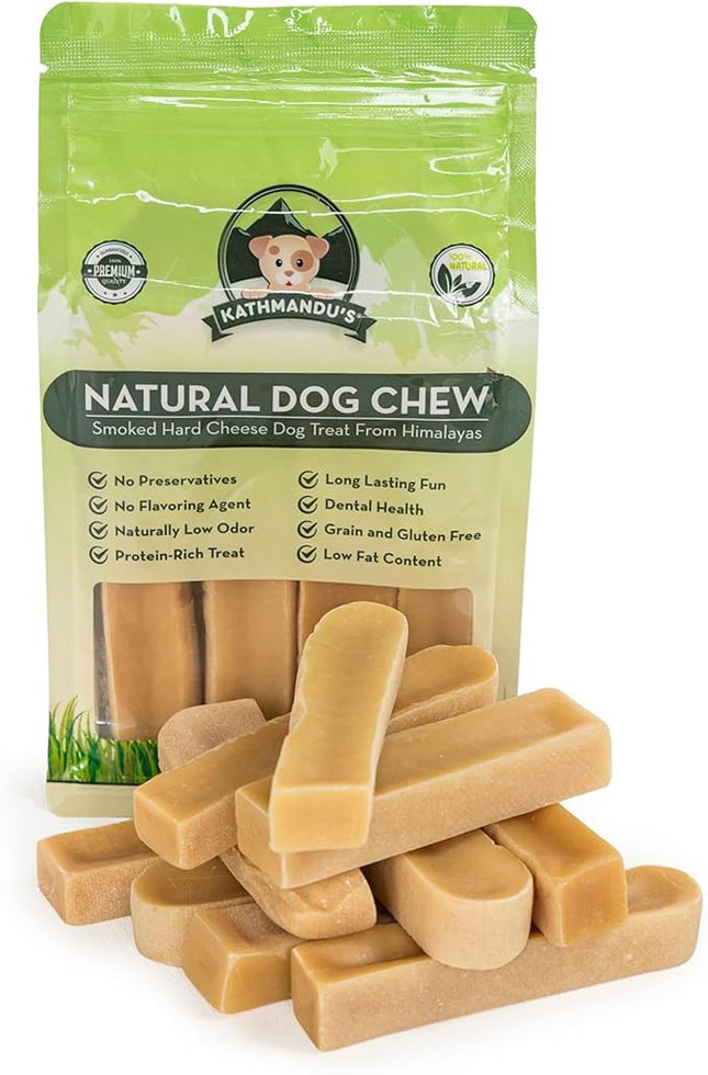 Authentic Himalayan Yak Cheese for Dogs - Small (Pack of 10) - Sourced from Pristine Himalayan Foothill, Rawhide-Free, NO preservatives