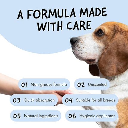 Belly Snout & Paw Cream for Dogs (1.7 oz) - 100% Natural Lick Safe Moisturizer, Soother & Protector for Cracked Paws, Snow & Salt - Fragrance Free - Elbows, Paws & Snout Soother for Dogs