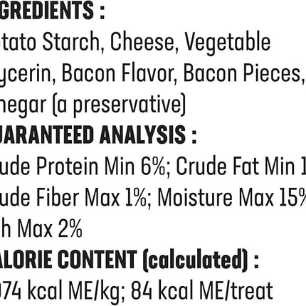 Himalayan Dog Chew Churro Yak Cheese Dog Chews, 100% Natural, Long Lasting, Gluten Free, Healthy & Safe Dog Treats, Lactose & Grain Free, Protein Rich, For All Breeds, Soft, Real Bacon Flavor, 4 Pack
