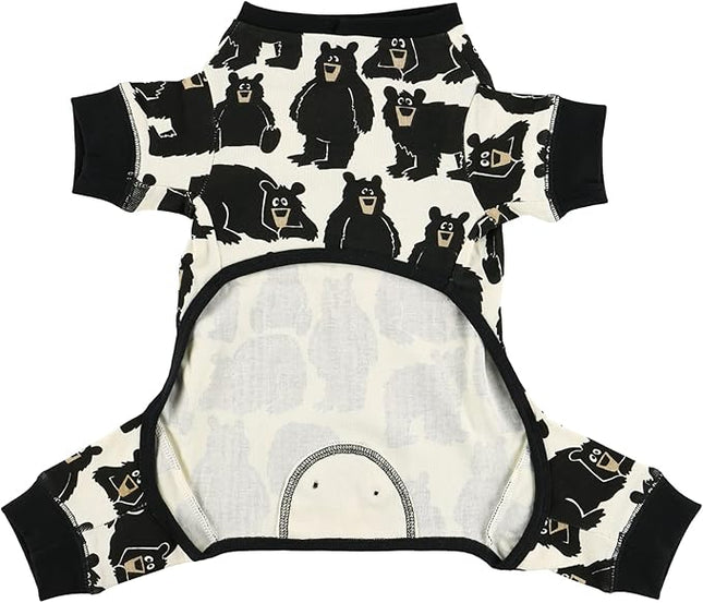 LazyOne Flapjacks, One-Piece Dog Sweater, Matching Family Pajamas for Dogs, Bear, Animal (Medium)