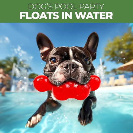 SPOT Play Strong Trident Bone - Durable TPR Long Lasting Dog Chew for Aggressive Chewers, Hole for Treats, Virtually Indestructible Toy for Large Dogs & Puppies up to 90lbs - 6 inch