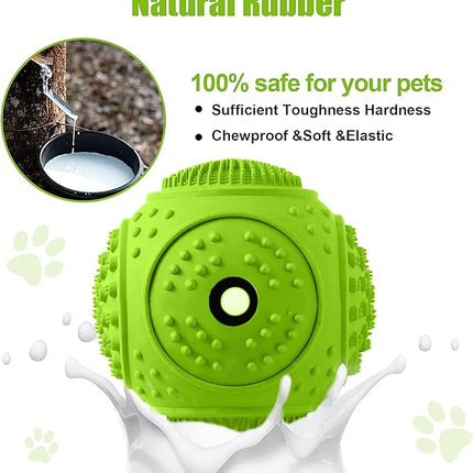 LUKITO Dog Chew Toys 3 Pack for Aggressive Chewers, Multifunctional Teeth Cleaning and Gum Massage, Tough Toys with Natural Rubber for Large and Medium Dog