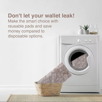 PUPIBOO Washable Pee Pads for Dogs and Cats - Super Absorbent Reusable Puppy Training Pads - 100% Waterproof, Leak-Proof & Non-Slip Whelping Pads for Pet Housebreaking